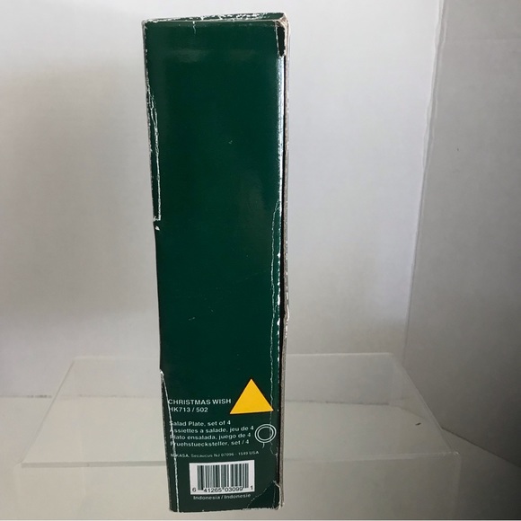 MIKASA Christmas Wish Set of 4 Salad Plates Super Strong Fine China - NIB - Picture 10 of 14